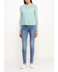 Женская голубая футболка с длинным рукавом от SPRINGFIELD