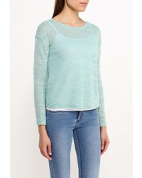 Женская голубая футболка с длинным рукавом от SPRINGFIELD