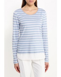 Женская голубая футболка с длинным рукавом от Tom Tailor