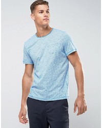 Мужская голубая футболка с круглым вырезом в горизонтальную полоску от Tom Tailor