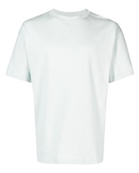 Мужская голубая футболка с круглым вырезом с вышивкой от A-Cold-Wall*