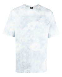 Мужская голубая футболка с круглым вырезом с принтом тай-дай от A.P.C.