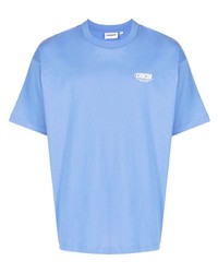 Мужская голубая футболка с круглым вырезом с принтом от Chocoolate