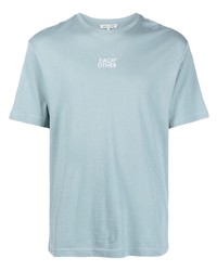 Мужская голубая футболка с круглым вырезом с принтом от Each X Other