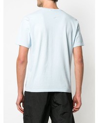 Мужская голубая футболка с круглым вырезом с принтом от Undercover