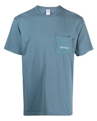 Мужская голубая футболка с круглым вырезом с принтом от RIPNDIP