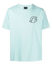 Мужская голубая футболка с круглым вырезом с принтом от SPORT b. by agnès b.