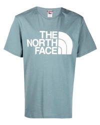 Мужская голубая футболка с круглым вырезом с принтом от The North Face