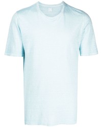 Мужская голубая футболка с круглым вырезом от 120% Lino