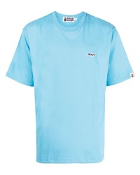 Мужская голубая футболка с круглым вырезом от A Bathing Ape