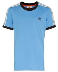 Мужская голубая футболка с круглым вырезом от adidas