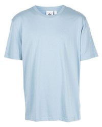 Мужская голубая футболка с круглым вырезом от adidas