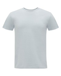 Мужская голубая футболка с круглым вырезом от Alexander McQueen