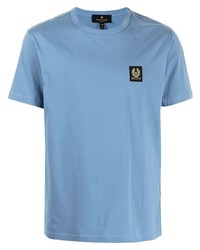 Мужская голубая футболка с круглым вырезом от Belstaff