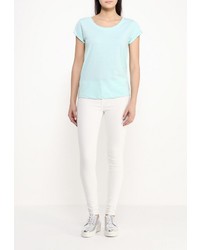 Женская голубая футболка с круглым вырезом от BlendShe