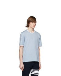 Мужская голубая футболка с круглым вырезом от Thom Browne