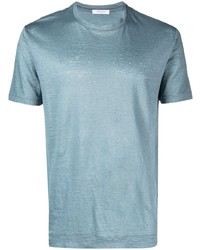 Мужская голубая футболка с круглым вырезом от Boglioli