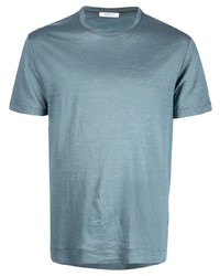 Мужская голубая футболка с круглым вырезом от Boglioli