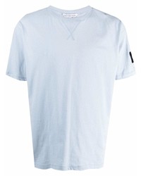 Мужская голубая футболка с круглым вырезом от Calvin Klein Jeans