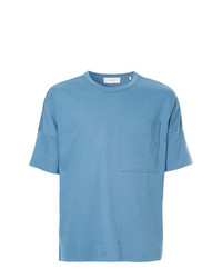 Мужская голубая футболка с круглым вырезом от Cerruti 1881