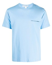 Мужская голубая футболка с круглым вырезом от Comme Des Garcons SHIRT