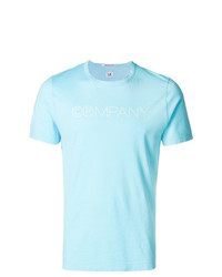 Мужская голубая футболка с круглым вырезом от CP Company