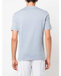 Мужская голубая футболка с круглым вырезом от Brunello Cucinelli