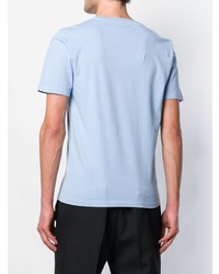 Мужская голубая футболка с круглым вырезом от Maison Margiela