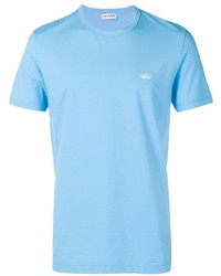 Мужская голубая футболка с круглым вырезом от Dolce & Gabbana