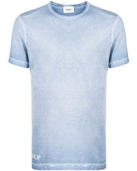 Мужская голубая футболка с круглым вырезом от Dondup