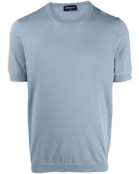 Мужская голубая футболка с круглым вырезом от Drumohr