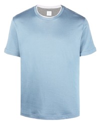Мужская голубая футболка с круглым вырезом от Eleventy