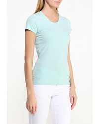 Женская голубая футболка с круглым вырезом от Emoi