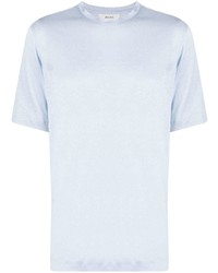 Мужская голубая футболка с круглым вырезом от Ermenegildo Zegna