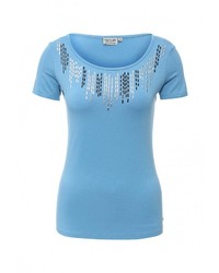 Женская голубая футболка с круглым вырезом от FiNN FLARE