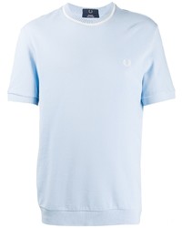 Мужская голубая футболка с круглым вырезом от Fred Perry