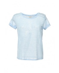 Женская голубая футболка с круглым вырезом от Ichi