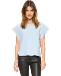 Женская голубая футболка с круглым вырезом от Iro . Jeans