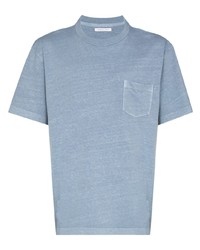 Мужская голубая футболка с круглым вырезом от John Elliott