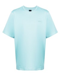 Мужская голубая футболка с круглым вырезом от Juun.J