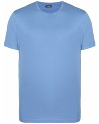 Мужская голубая футболка с круглым вырезом от Kiton