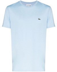 Мужская голубая футболка с круглым вырезом от Lacoste