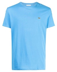 Мужская голубая футболка с круглым вырезом от Lacoste