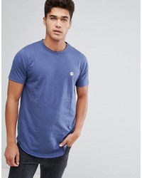 Мужская голубая футболка с круглым вырезом от Le Breve