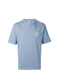 Мужская голубая футболка с круглым вырезом от Loewe