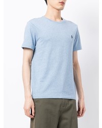 Мужская голубая футболка с круглым вырезом от Polo Ralph Lauren