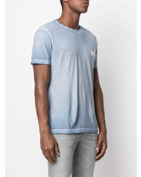 Мужская голубая футболка с круглым вырезом от Dondup