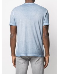 Мужская голубая футболка с круглым вырезом от Dondup