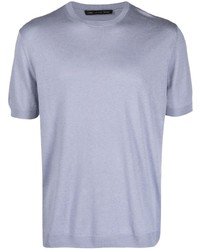 Мужская голубая футболка с круглым вырезом от Low Brand
