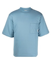 Мужская голубая футболка с круглым вырезом от Marni